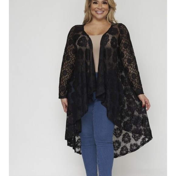 NEW Black Lace Cardigan - Picture 2 of 5